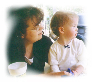 Suzanne with daughter Harlee, RDEB